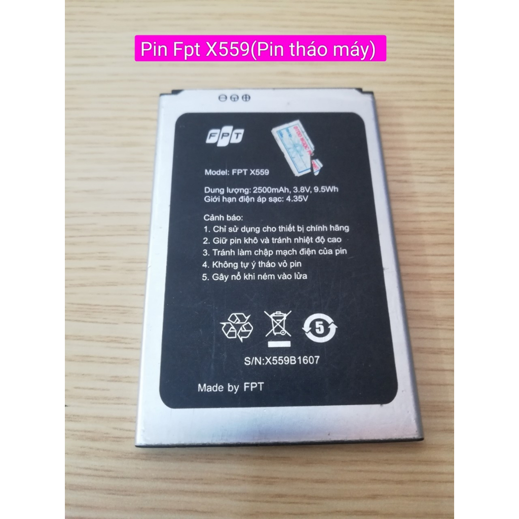 Pin FPT X559 (Pin tháo máy)