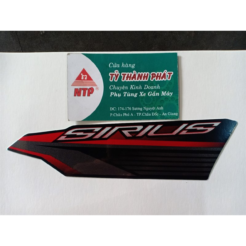 Tem xe Sirius 2020 Đen chính hãng xe Đen