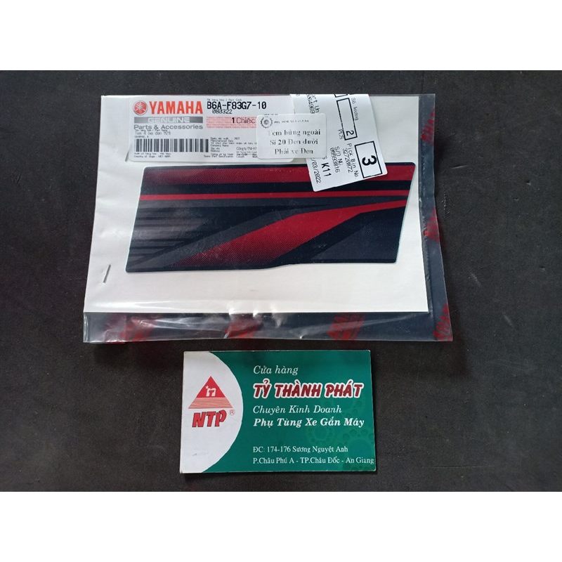 Tem xe Sirius 2020 Đen chính hãng xe Đen