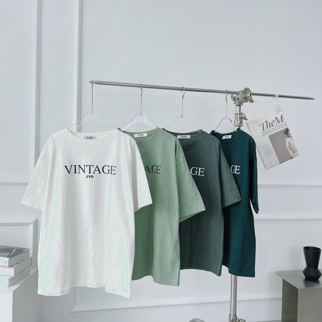 Áo thun nam nữ mẫu "VINTAGE" áo phông cotton 3158