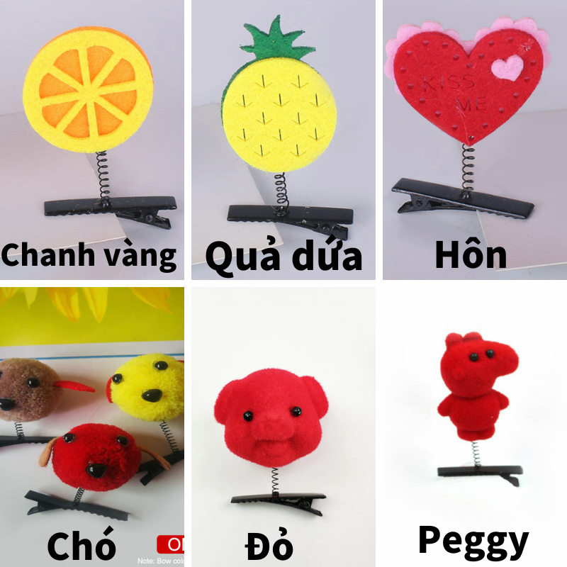 🍒🍒CHERRYKOKO Kẹp Tóc Mái Hình Vịt,Gà Vàng Nhỏ Xinh Xắn Dễ Thương Cho Con Gái