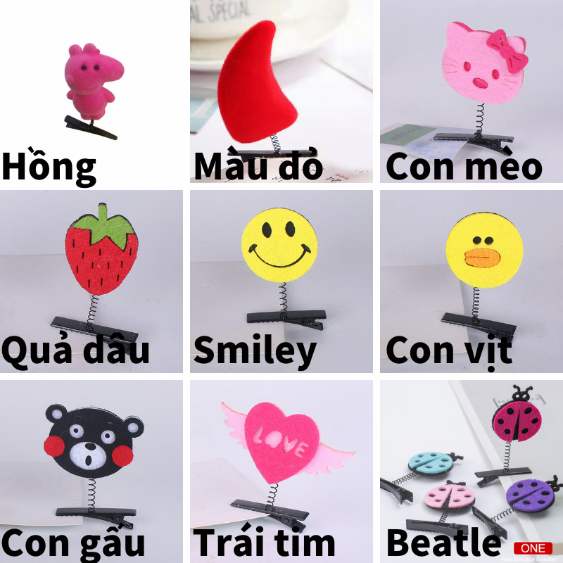 🍒🍒CHERRYKOKO Kẹp Tóc Mái Hình Vịt,Gà Vàng Nhỏ Xinh Xắn Dễ Thương Cho Con Gái