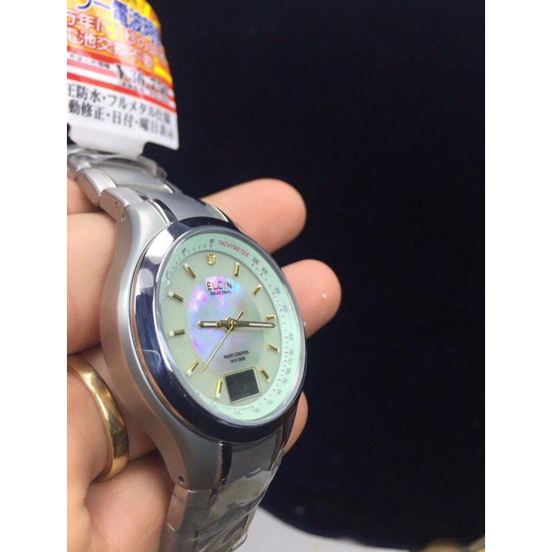 🎁Đồng hồ Si Nam hiệu ELGIN Solar Dirve Radio Control, thương hiệu Mỹ🇺🇸. Hàng chưa qua sử dụng