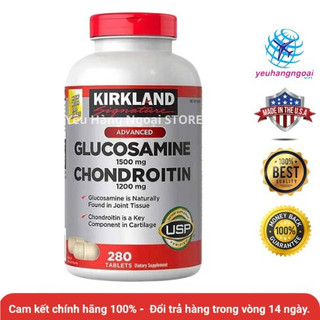 Glucosamine 1500mg Chondroitin 1200mg Kirkland 280 Viên Mỹ.