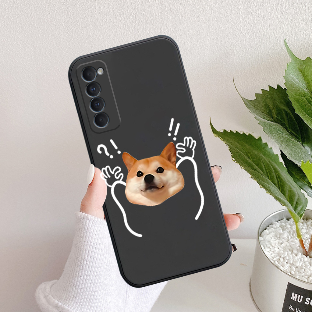Ốp lưng Oppo Reno 4, Reno 4 Pro silicon mềm bảo vệ camera hình cặp đôi dễ thương, mèo chó hoạt hình