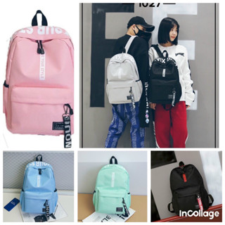 Balo đi học, du lịch thời trang beyour ulzzang đựng laptop BE YOUR STYPE 27x40x13cm Vải mỏng nhẹ