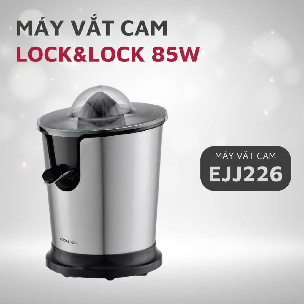 Máy Vắt Cam LocknLock EJJ226BLK Thép Không Gỉ 85W Hiện Đại Chống Trượt