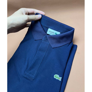 Áo thun nam polo cổ sơ mi hiện đại hãng lc vải cotton 100% thiết kế giấu trụ 2023 full phụ kiện hãng xanh navy
