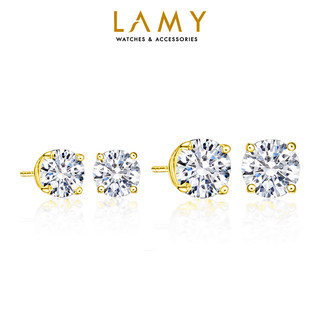 Khuyên tai nam nữ CDE Elegant Earrings Gold CDE3025GG - Khuyên tai bạc cao cấp