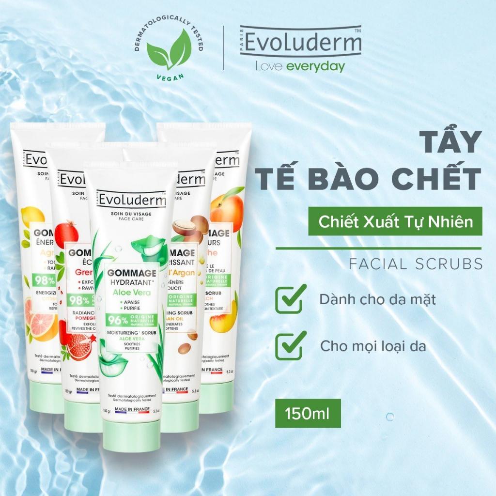Tẩy tế bào chết dành cho măt Evoluderm 150ml