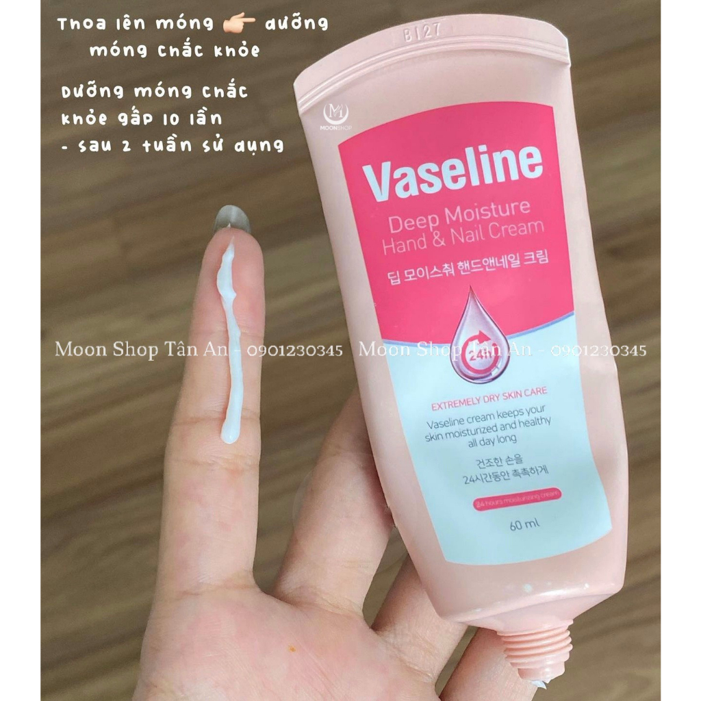KEM DƯỠNG DA TAY & MÓNG ẨM MỊN VASELINE HAND & NAIL DEEP MOISTURE CREAM 60ML