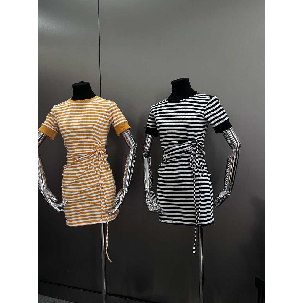 ĐẦM BODY SỌC RÚT DÂY EO[D0043]