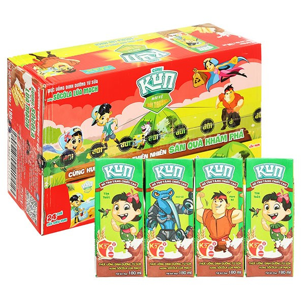DATE MỚI Lốc sữa Kun vị Socola