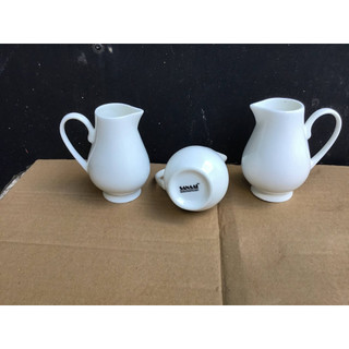 Combo 3 Bình Rót - bình rót sữa sứ trắng, bình rót sữa đặc mật ong sứ cao cấp, bình rót sữa 35ml, 140ml, 200ml
