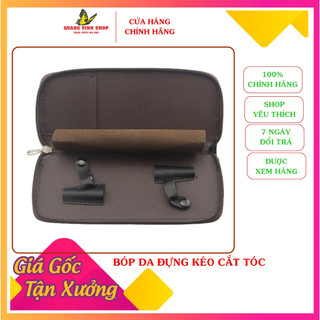 Bao da đựng kéo cắt tóc loại tốt hk02