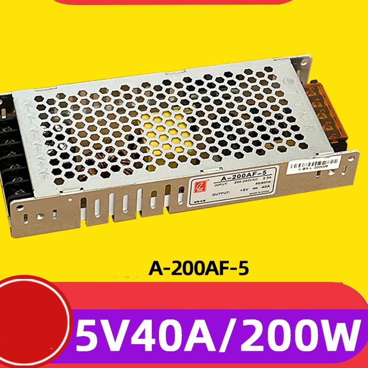 , Nguồn 5V/40A siêu mỏng -An toàn, hiệu suất cao, sd nhiều mục đích