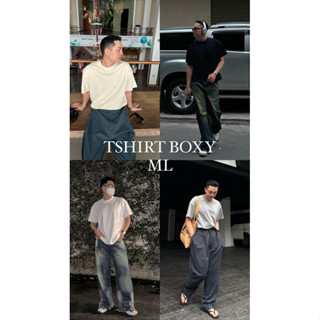 SIAM ÁO THUN TRƠN TRẮNG ĐEN FORM BOXY