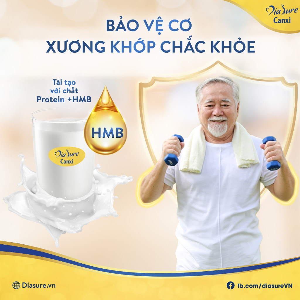 COMBO Tiết Kiếm, 1 Lon 850g + 1 Hộp 450g  Diasure Canxi Xương Khớp 100% Nguyên Liệu Nhập Khẩu NewZealand