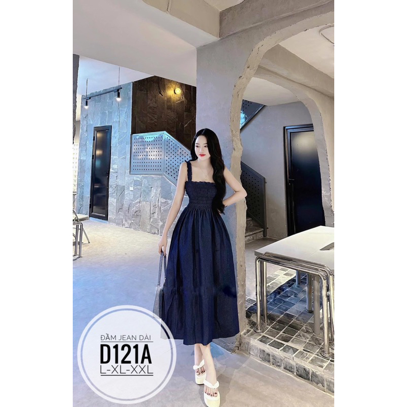 BIGSIZE Đầm jean dài D121A