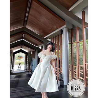 Bigsize đầm hoa phối d122a