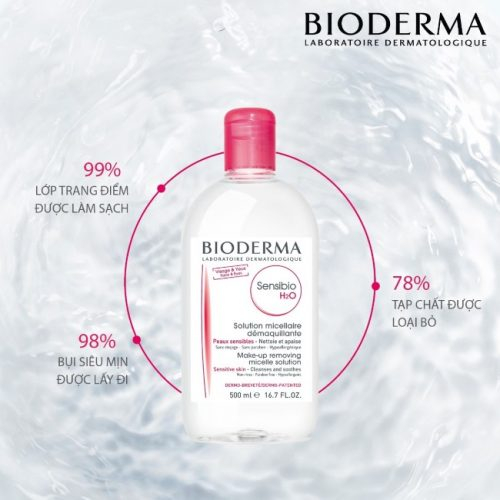 Nước tẩy trang Bioderma Sensibio H2O chính hãng cho da dầu mụn và da nhạy cảm