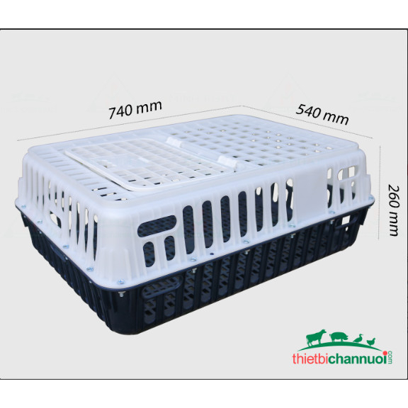 LỒNG BẮT GÀ MẪU THẤP KÍCH THƯỚC : 740x540x260 mm