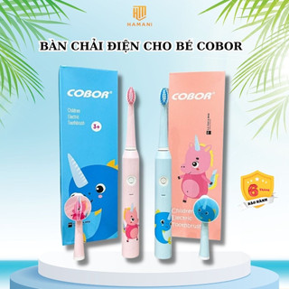 Bàn Chải Điện Cho Bé Từ 3 Tuổi HAMANI COBOR Mềm Mại Cao Cấp Với 3 Chế Độ Làm Sạch Massage