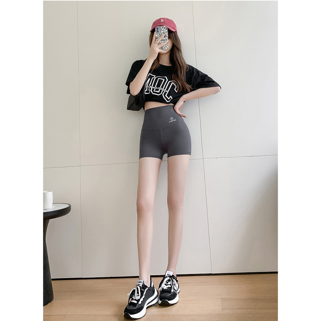 Quần tập gym nữ đùi lưng cao quần tập yoga biker thể thao nữ cạp cao co dãn Q08