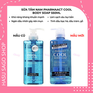 Sữa tắm bạc hà siêu mát lạnh Pharmaact Cool Body Soap - 550ml