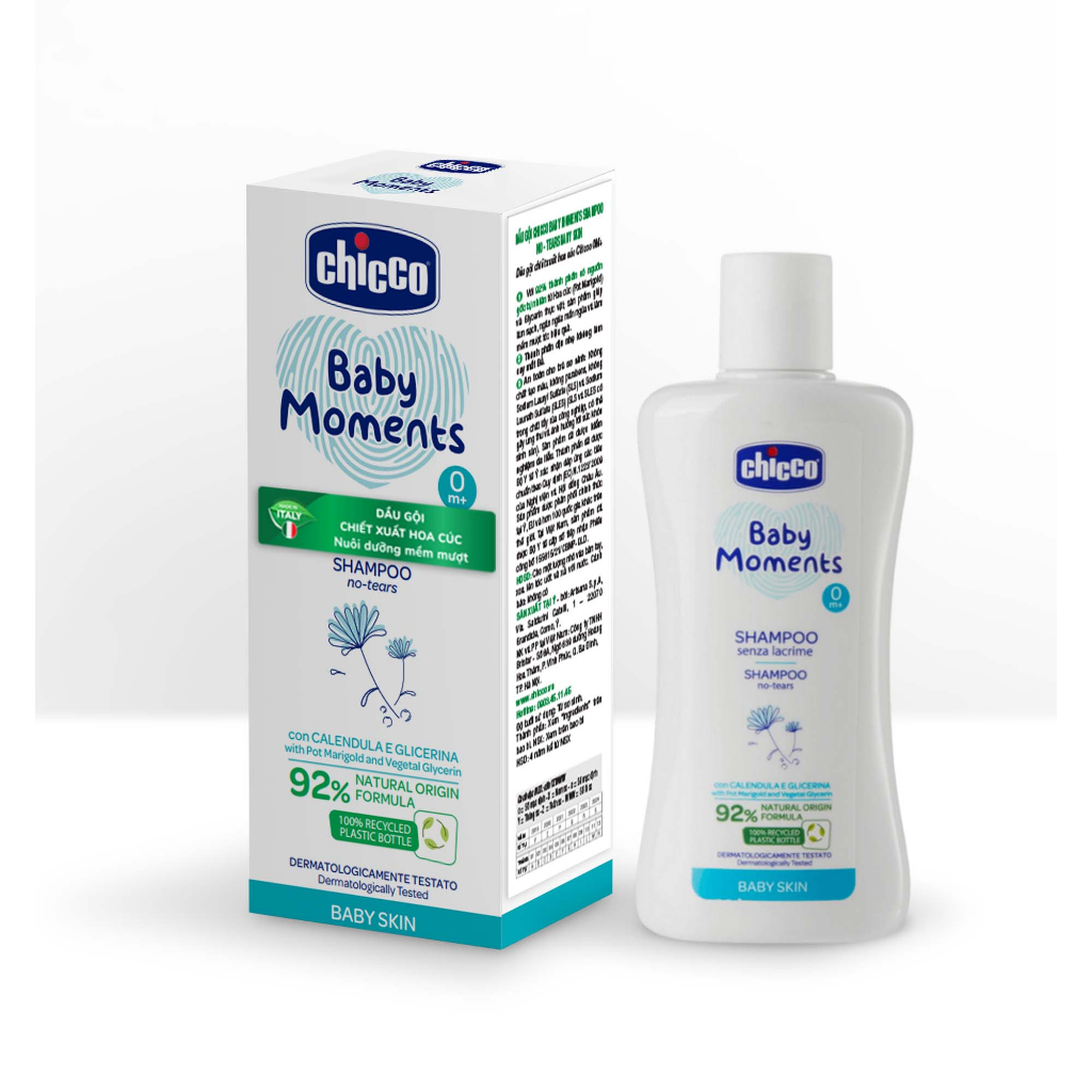 Dầu gội chiết xuất Hoa cúc Chicco 0M+ 200ml