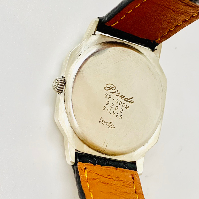 Đồng hồ bạc đúc nam/nữ PISADA Thuỵ sỹ, kim rốn vintage siêu đẹp