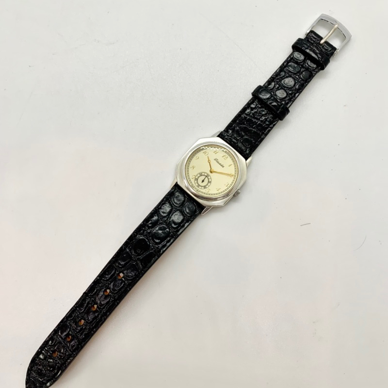 Đồng hồ bạc đúc nam/nữ PISADA Thuỵ sỹ, kim rốn vintage siêu đẹp