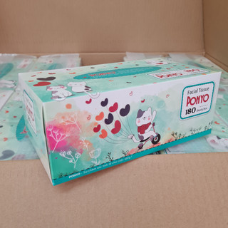 COMBO (8 HỘP) KHĂN GIẤY LỤA RÚT PONYO 180 TỜ
