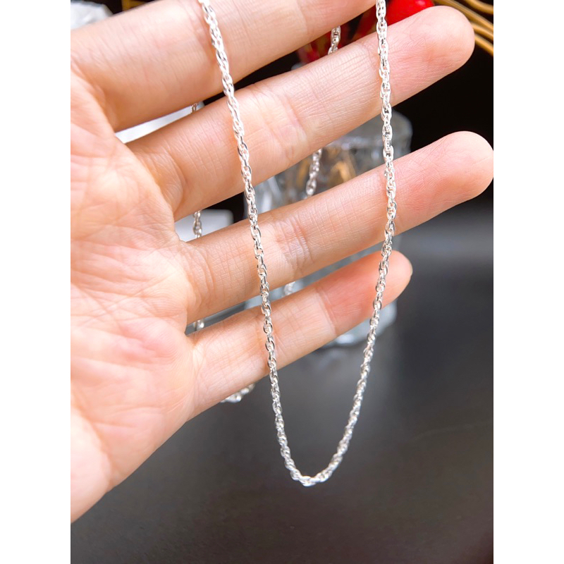 Dây chuyền kèm mặt Phật quan âm cho em bé - Bạc ta nguyên chất