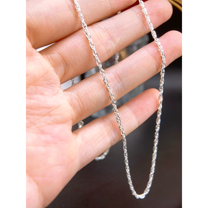 Dây chuyền kèm mặt Phật quan âm cho em bé - Bạc ta nguyên chất