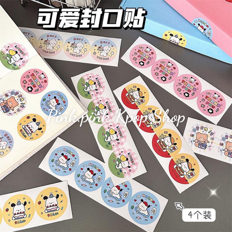 Sticker hình thú dễ thương, dán tem, dán bao bì