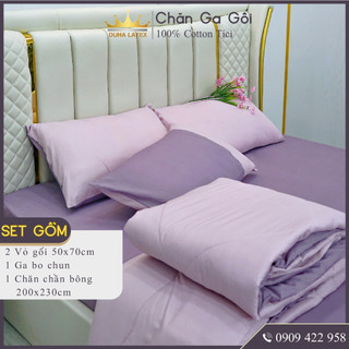 Bộ chăn ga gối 4 món Cotton Tici màu Hồng Phấn mềm mại đẹp nhiều sự lựa chọn, đầy đủ kích thước Duhalatexstore Al01-2-7