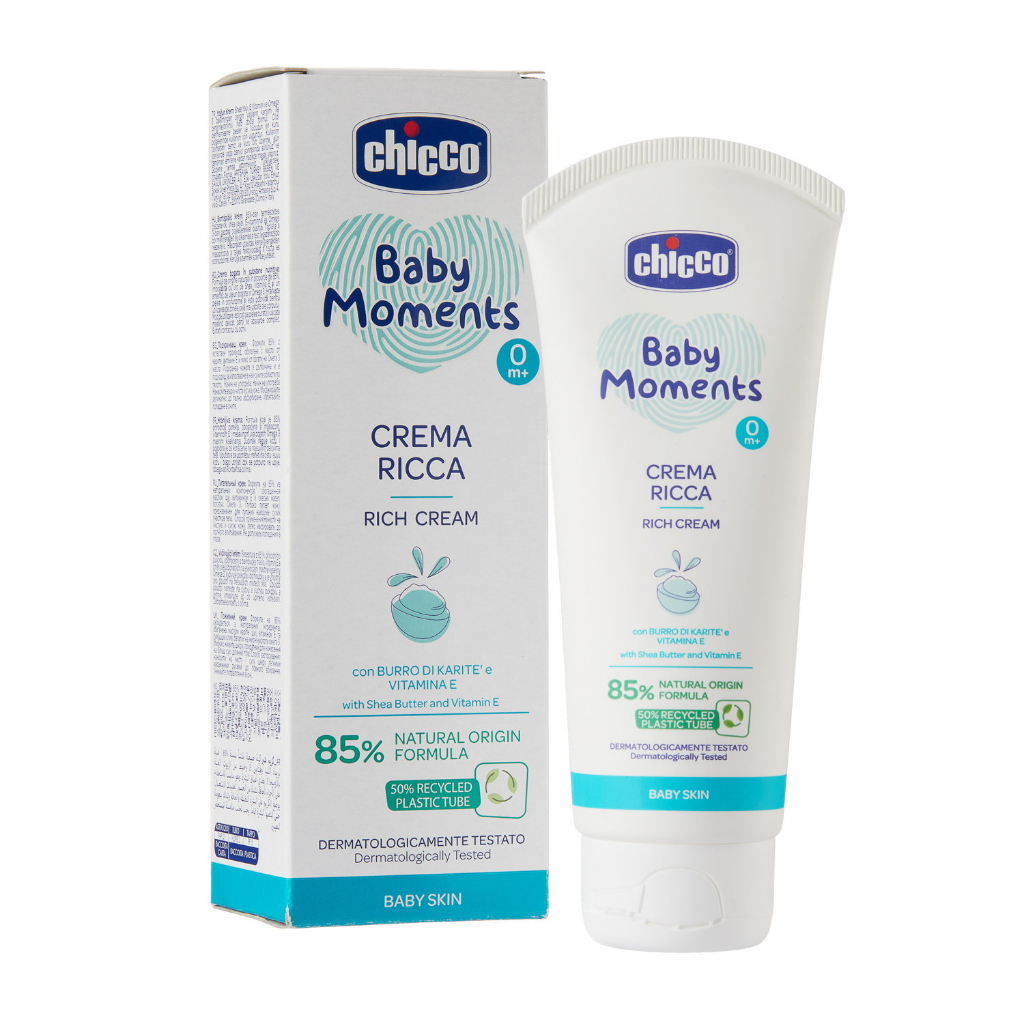 (MamanBébé chính hãng)(THÁNG 12-MUA 3 SP TẶNG LĂN ĐA NĂNG XUA MUỖI)Kem dưỡng ẩm chứa Omega và Vitamin E Chicco 0M+ 100ml