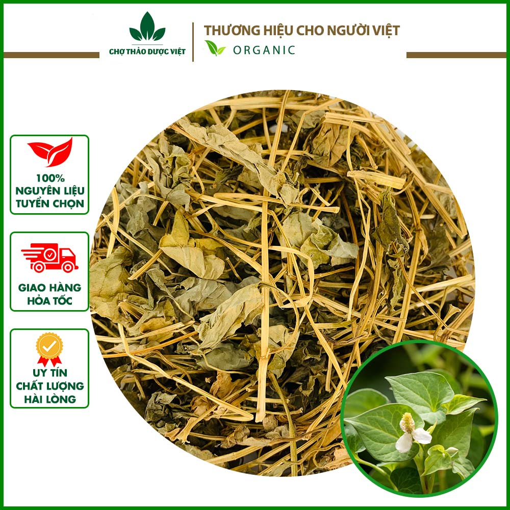 Diếp cá 1kg, lá diếp cá sấy khô, giúp thanh nhiệt, thải độc, giảm nóng trong, mụn nhọt, trĩ, táo bón