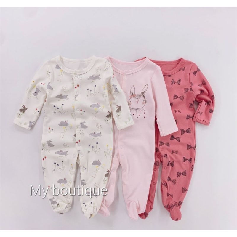 Combo 3 bộ liền tất cho bé trai và gái