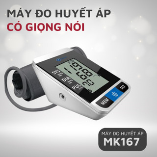 Máy Đo Huyết Áp Tự Động Có Giọng Nói MK167 Máy Đo Nhiệt Tim, Huyết Áp