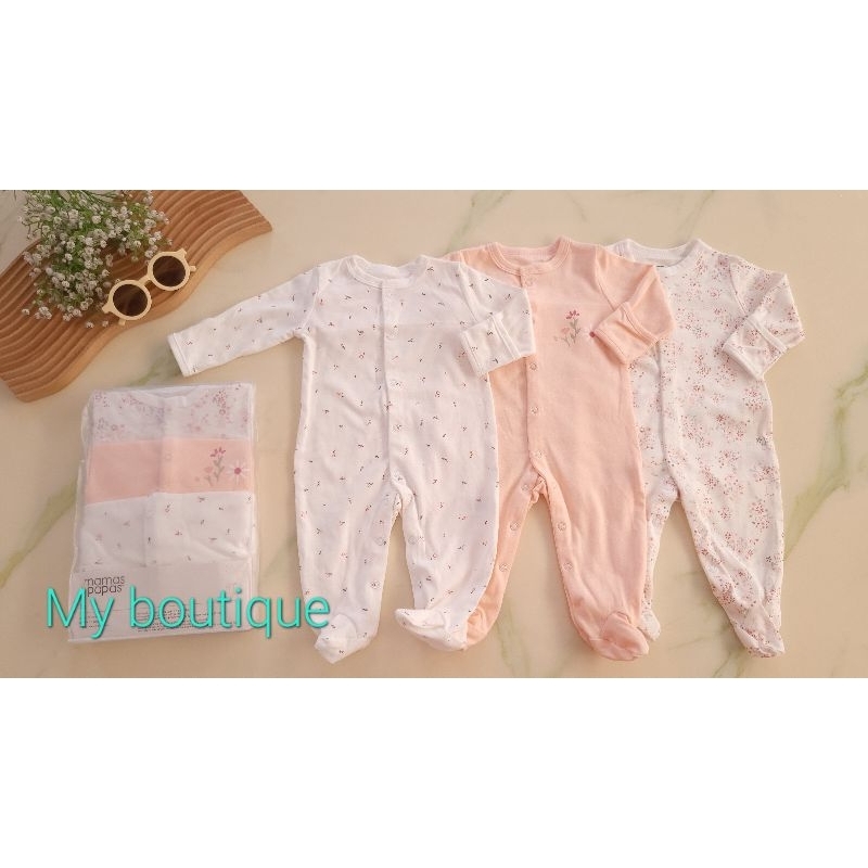 Combo 3 bộ liền tất cho bé trai và gái