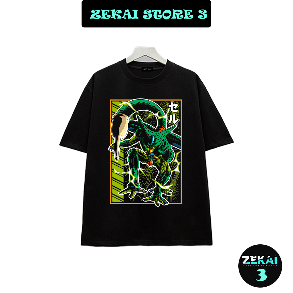 Áo thun nam nữ dragon ball in hình Cell, áo phông bảy viên ngọc rồng chất vải cottong mát mịn, đủ size.