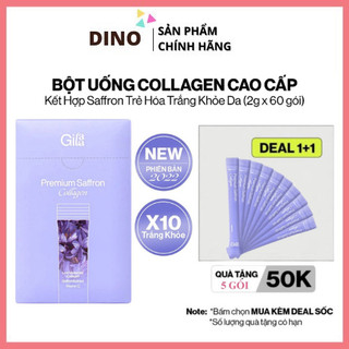 Bột Collagen Cao Cấp Kết Hợp Saffron Mẫu Mới 2024 (60 Gói)