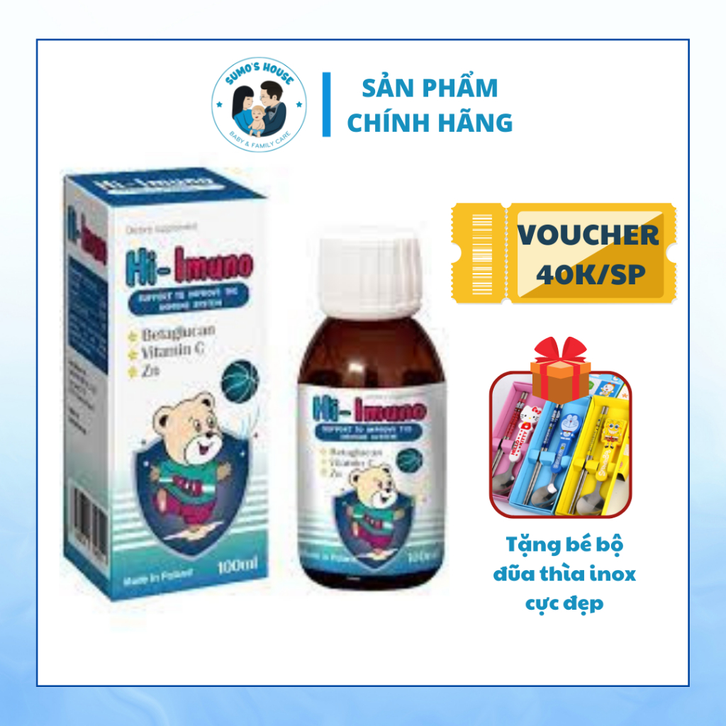 Siro Hi Imuno Tăng Sức Đề Kháng - nhập khẩu từ Ba Lan
