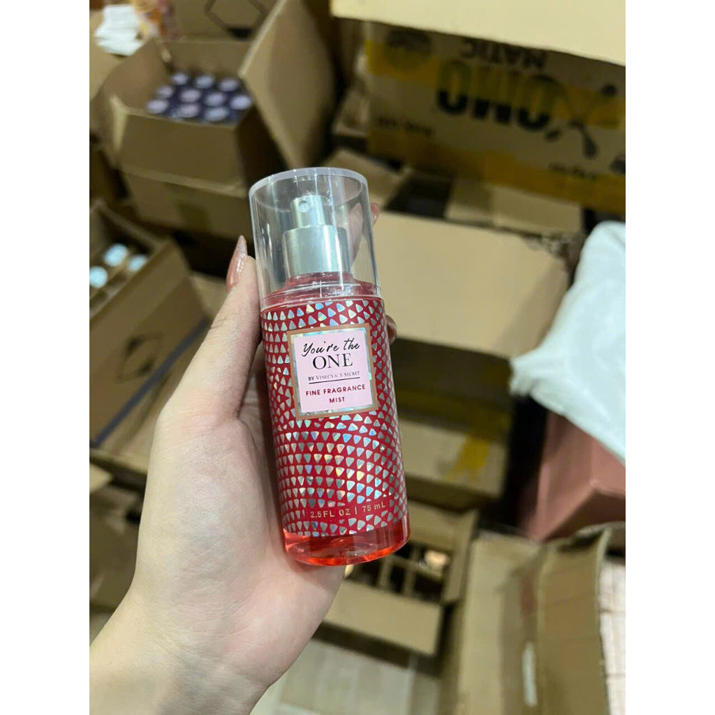 Xịt thơm body chai 75ml cực thơm dai- cực xinh bản trung