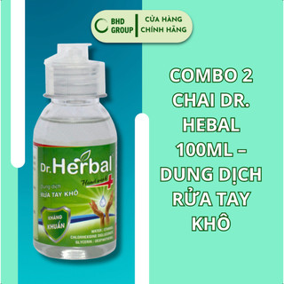 Combo 2 chai dr. hebal 100ml – hd pharma – dung dịch rửa tay khô