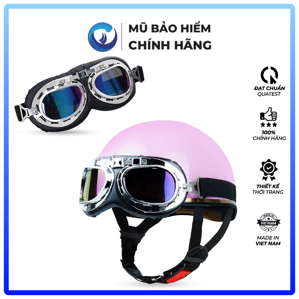 Mũ bảo hiểm 1/2 đầu, nửa đầu BLUESEA A366 - Đủ màu sơn - Thời trang - Freezise - Chính hãng