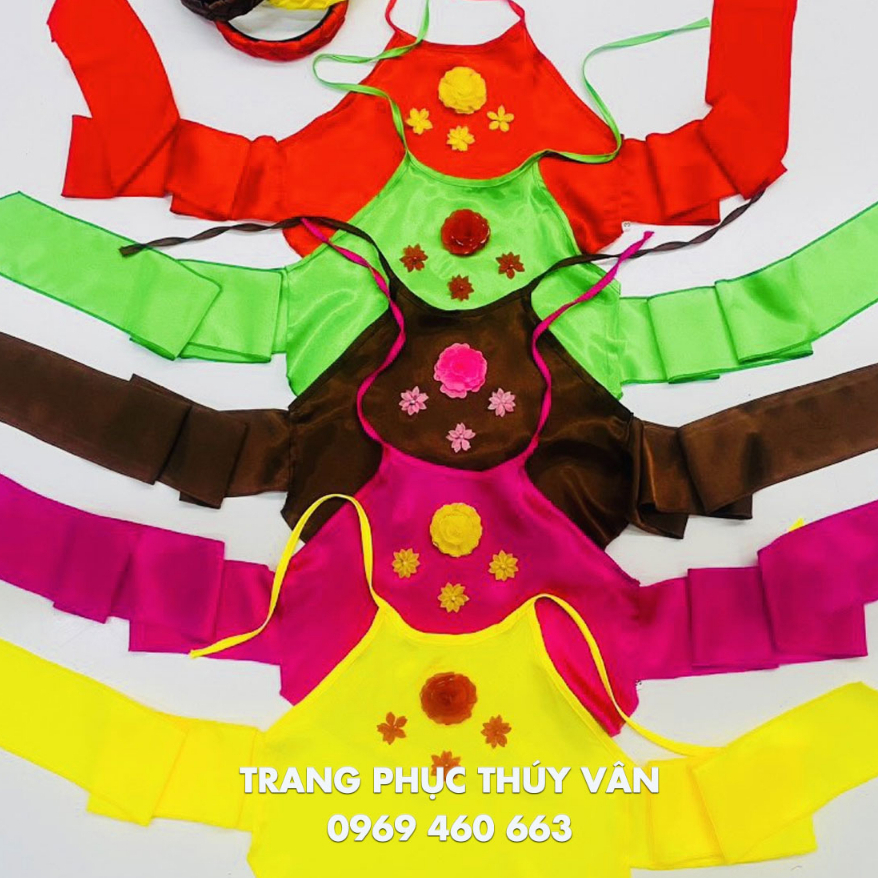 🍄 Yếm Đào Trẻ Em - Người Lớn. Yếm Váy Cho Bé Mầm Non, Tiểu Học, Trung Hoc và Cô Giáo Mầm Non