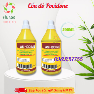 Cồn đỏ sát khuẩn Povidone Iodine 10% 500ml | Dung dịch sát khuẩn cồn vàng Povidone